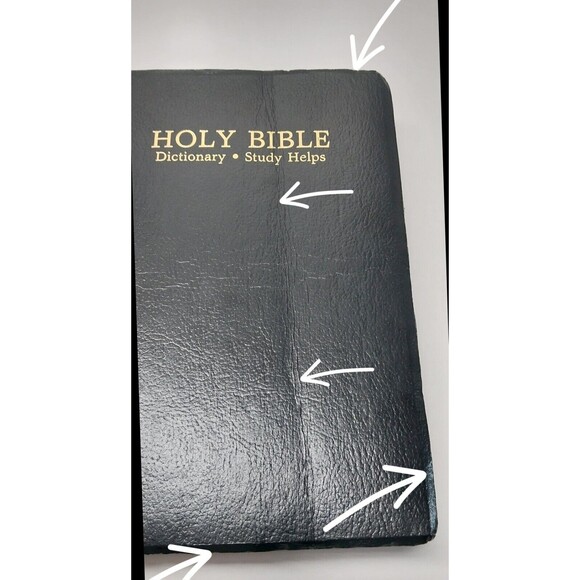 Vintage Holy Bible World Publishing Dictionary KJV 1989 Red Letter Study Helps - Picture 6 of 16